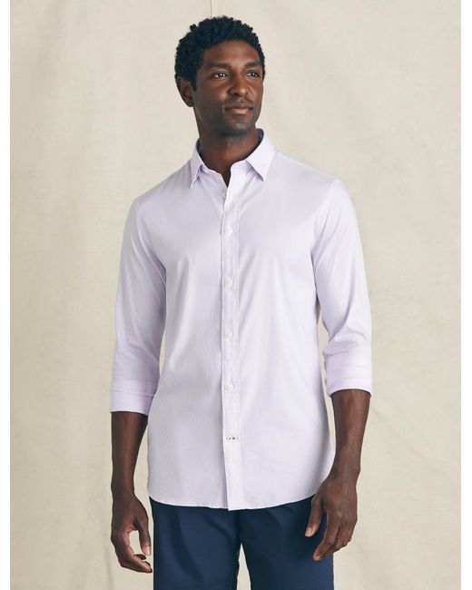 Faherty Brand White Movementtm Dress Shirt for men