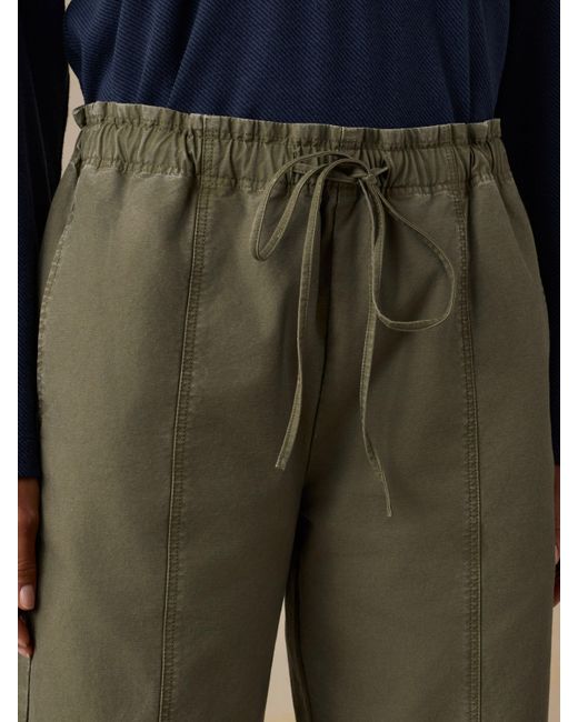 Faherty Brand Blue Cotton Twill Drawstring Pants