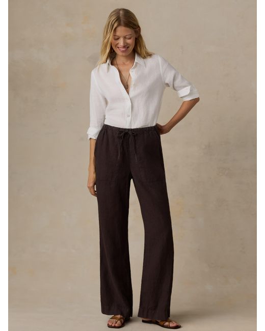 Faherty Brand Natural Laidback Linen Pants