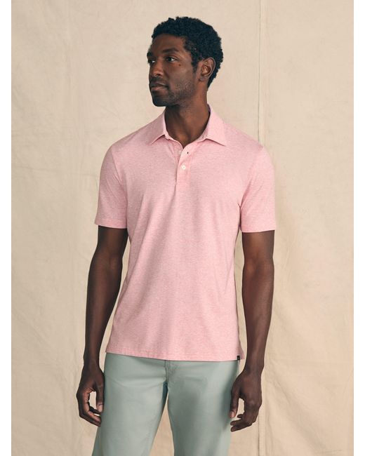 Faherty Brand Natural Movementtm Short-sleeve Polo Shirt for men