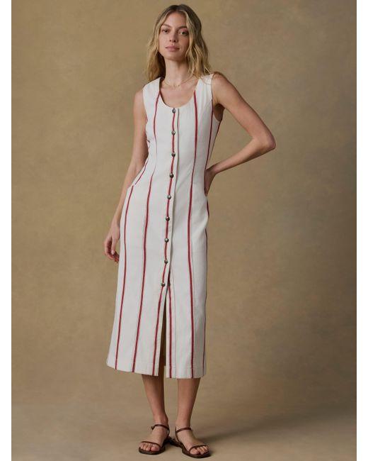 Faherty Brand Natural Tideweave Malibu Dress