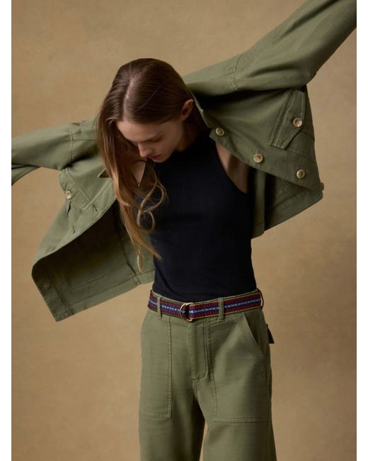 Faherty Brand Green Soft Stretch Safari Jacket