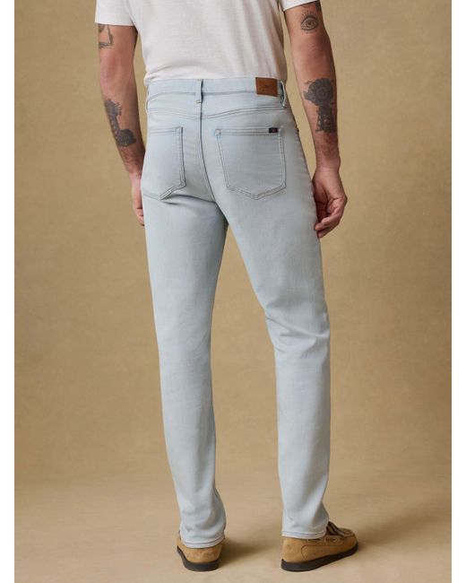 Faherty Brand Blue Stretch Terry 5-Pocket Pants for men