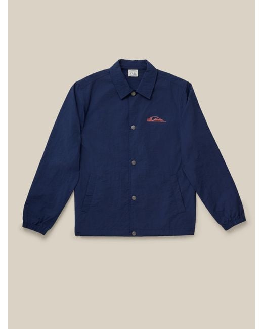 Faherty Brand Blue X Quiksilver Coaches Jacket for men
