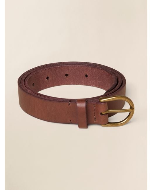 Faherty Brand Brown East End Leather Belt