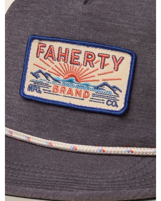 Faherty Brand Blue All Day Corded Hat for men