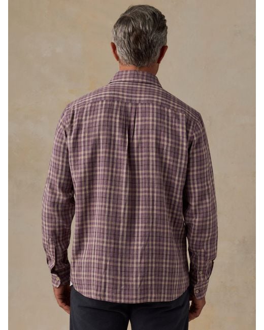 Faherty Brand Brown Palmetto Shirt for men