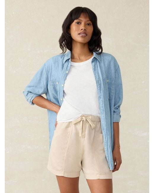 Faherty Brand Green Topanga Drape Short