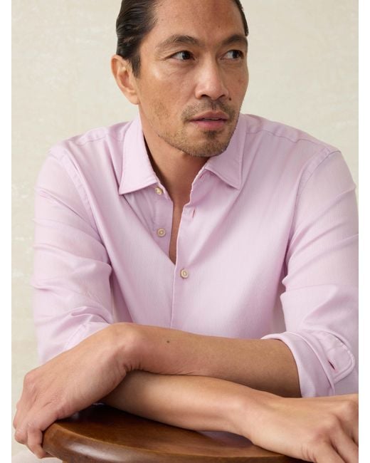 Faherty Brand Pink Movement&Trade; Monterey Shirt for men
