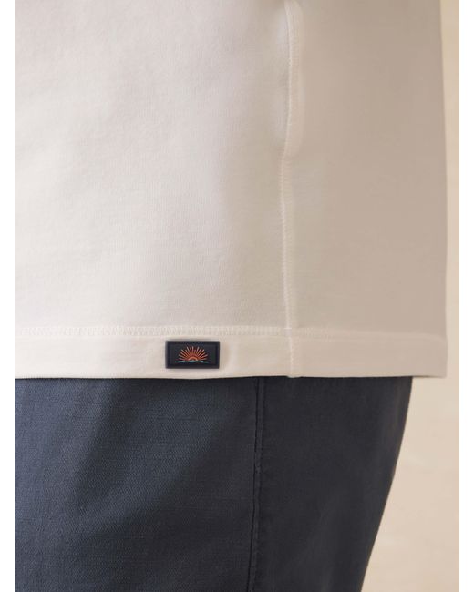 Faherty Brand Natural Short-Sleeve Shorelite Upf T-Shirt for men