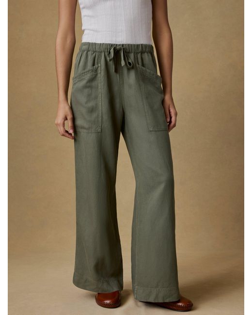 Faherty Brand Green Topanga Drape Pants