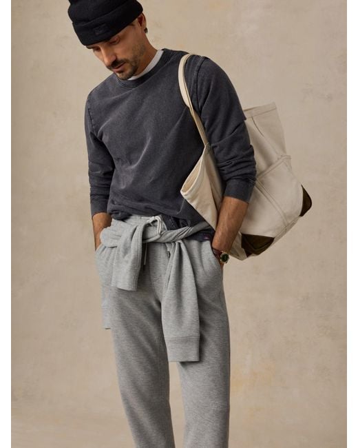 Faherty Brand Black Highland Knit Pants for men