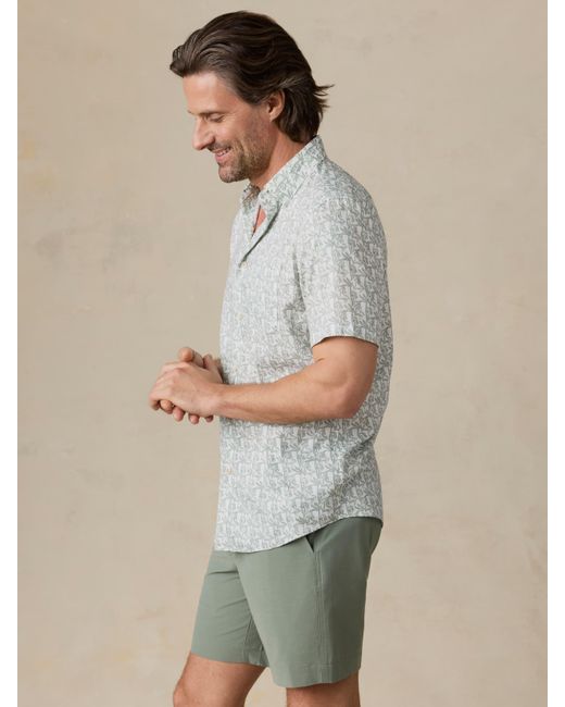Faherty Brand Multicolor Short-Sleeve Movement&Trade; Monterey Shirt for men