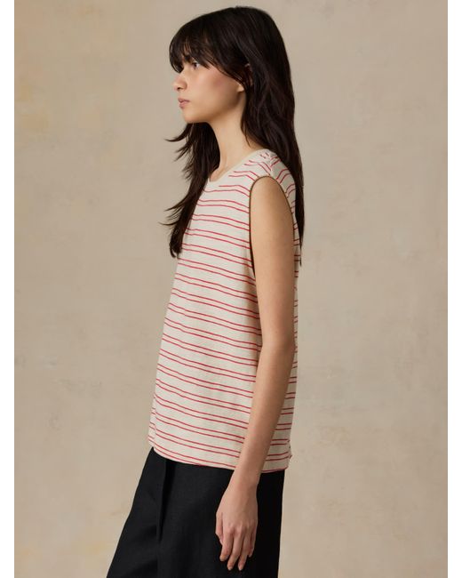 Faherty Brand Natural Sunwashed Organic Muscle Tank