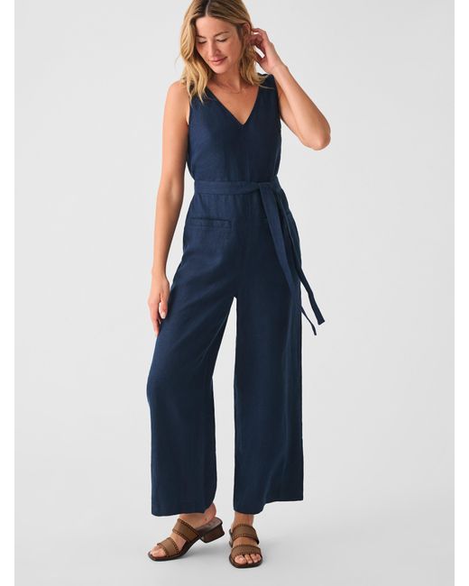 Old Navy Maternity Sleeveless Linen-Blend Cropped Henley Jumpsuit |  Southcentre Mall