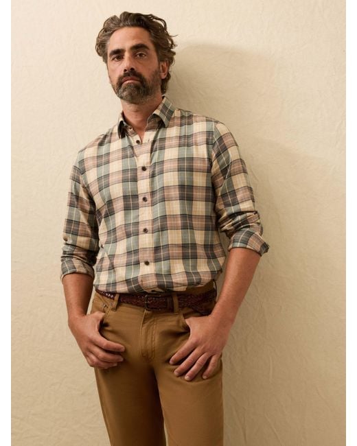 Faherty Brand Natural Soft Twill Movement&Trade; Shirt for men