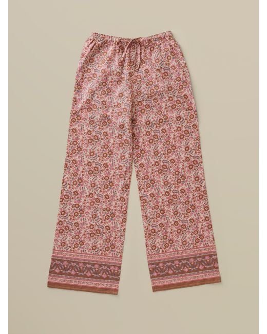 Faherty Brand Pink Pajama Pants Set
