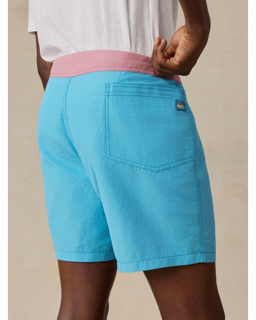 Faherty Brand Blue X Quiksilver Boardshort for men