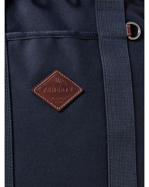 Faherty Brand Blue Latitude Convertible Tote Backpack Bag