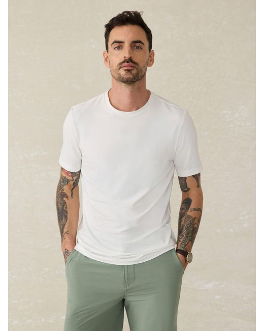 Faherty Brand White Movement&Trade; Short-Sleeve T-Shirt for men