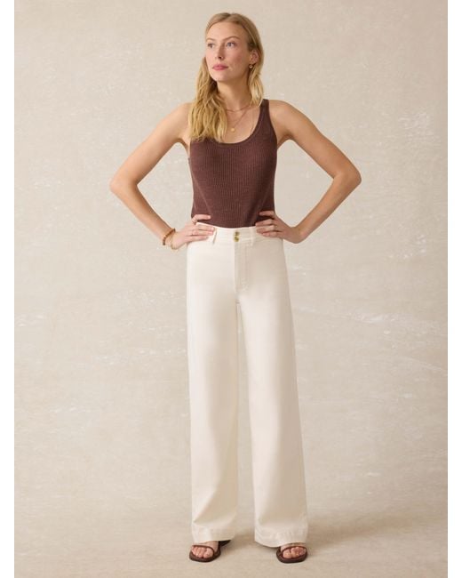 Faherty Brand Natural Stretch Terry Harbor Pants