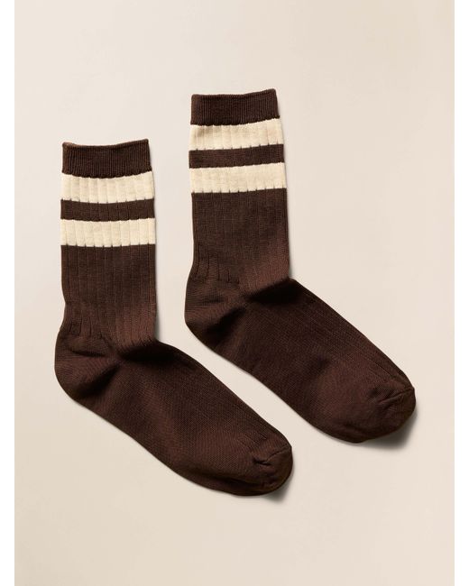 Faherty Brand Brown Le Bon Shoppe Her Varsity Socks