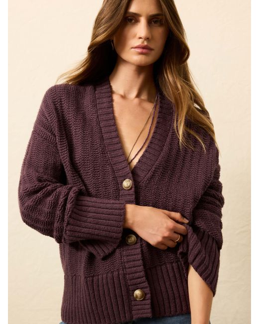 Faherty Brand Natural Heirloom Cotton Relaxed Cardigan