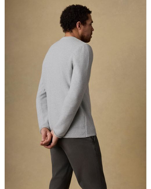 Faherty Brand Gray Sunwashed Dockside Sweater for men