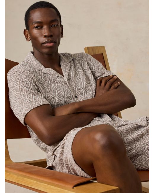 Faherty Brand Natural Oasis Drawstring Short for men