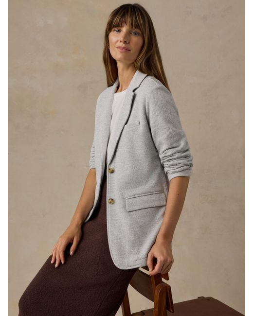 Faherty Brand Blue Inlet Knit Blazer
