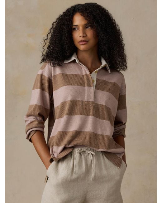 Faherty Brand Brown Legend&Trade; Sweater Rugby Popover