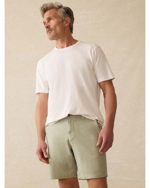 Faherty Brand Natural Tradewinds Linen Blend Short for men