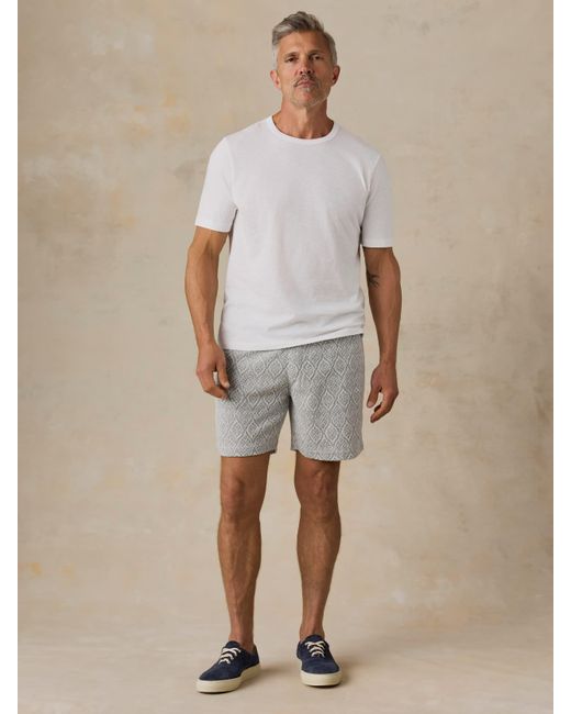 Faherty Brand Natural Oasis Drawstring Short for men