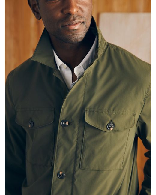 Faherty Brand Green Reserve Four Pocket Field Jacket for men