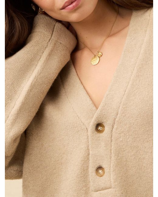 Faherty Brand Natural Jackson V Neck Popover