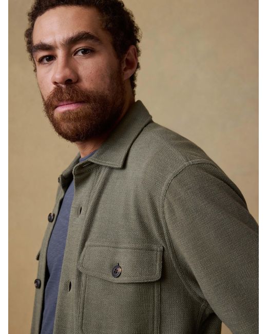 Faherty Brand Green Highland Knit Cpo for men
