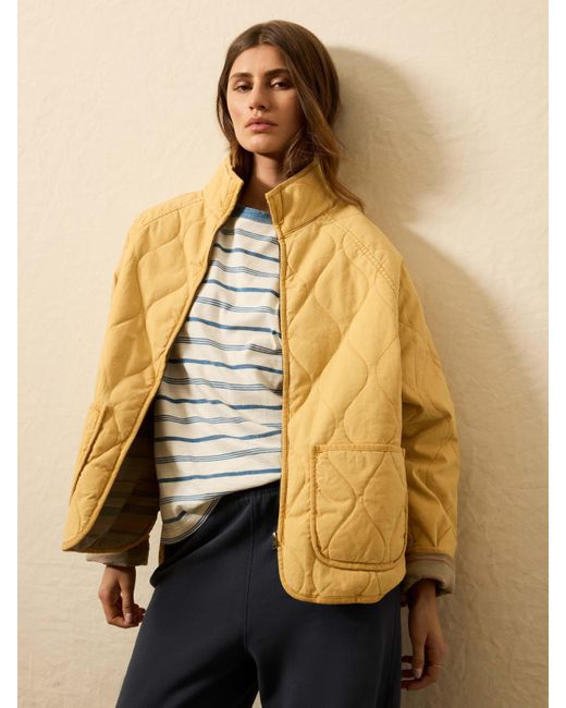 Faherty Brand Natural Sunwashed Quilted Jacket