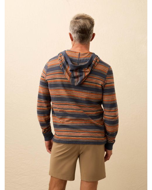 Faherty Brand Natural Sunwashed Slub Hoodie for men