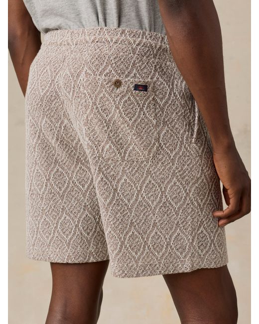 Faherty Brand Natural Oasis Drawstring Short for men