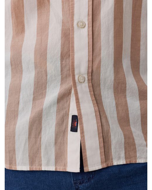 Faherty Brand Blue Long-Sleeve Weightless Cotton Shirt for men