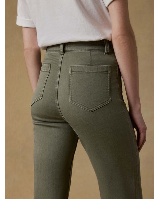Faherty Brand Natural Stretch Terry Patch Pocket Ankle Pants