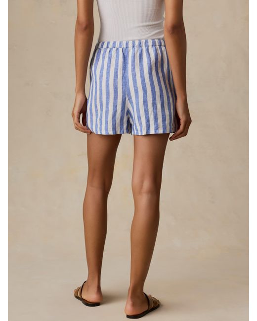 Faherty Brand Blue Laguna Linen Montecito Short