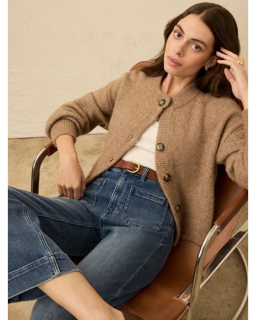 Faherty Brand Blue Alpine Cozy Cardigan