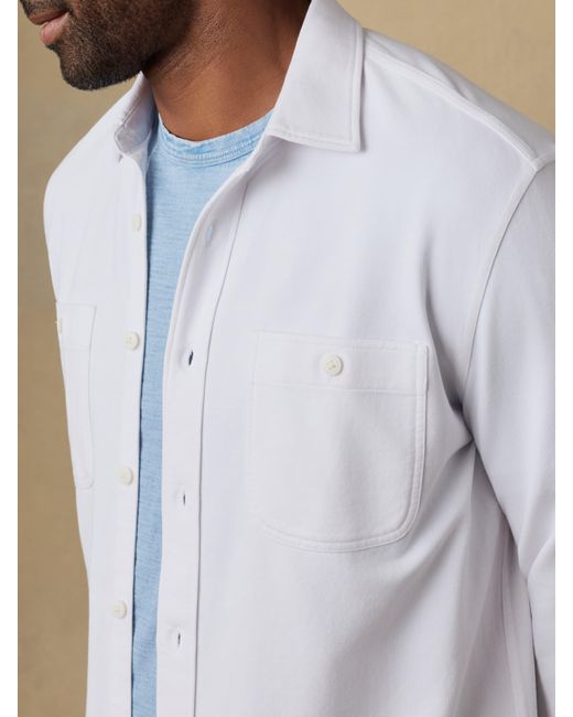 Faherty Brand Natural Field Knit Shirt for men