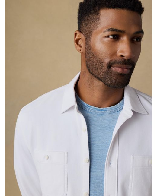 Faherty Brand Natural Field Knit Shirt for men