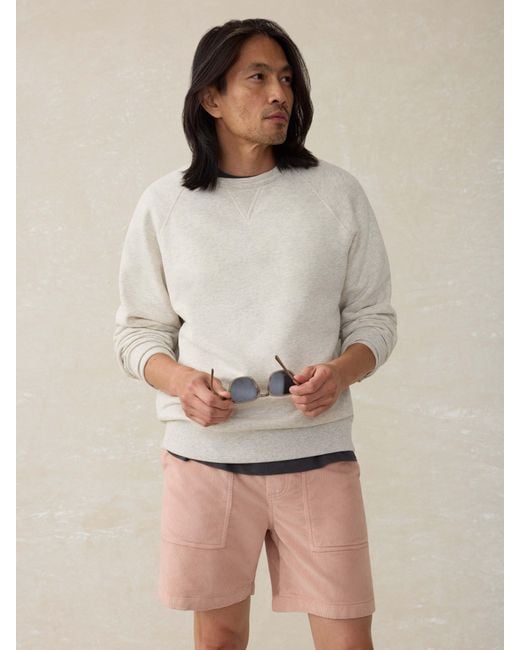Faherty Brand Natural Corduroy Drawstring Utility Short for men