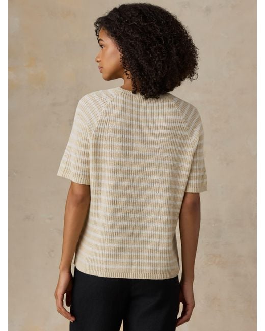 Faherty Brand Natural Miramar Linen T-Shirt