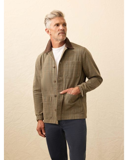 Faherty Brand Natural High Ridge Twill Studio Jacket
