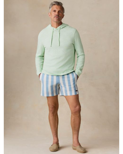 Faherty Brand Green Sunwashed Organic Hoodie for men