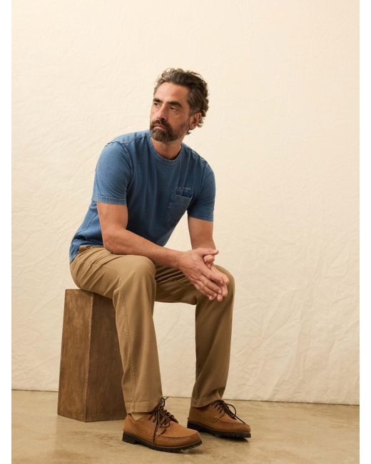 Faherty Brand Blue Steven Paul Judd Thunderbird T-Shirt for men